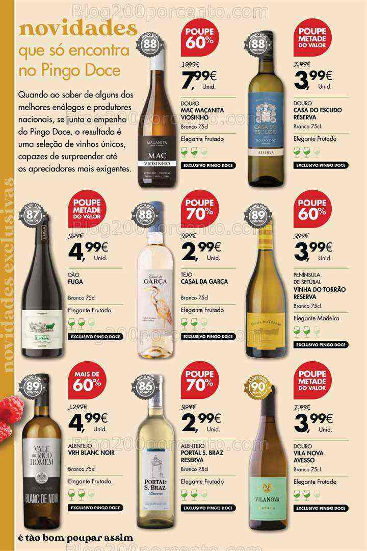 Antevisão Folheto PINGO DOCE Vinhos Promoções de 18 julho a 7 agosto
