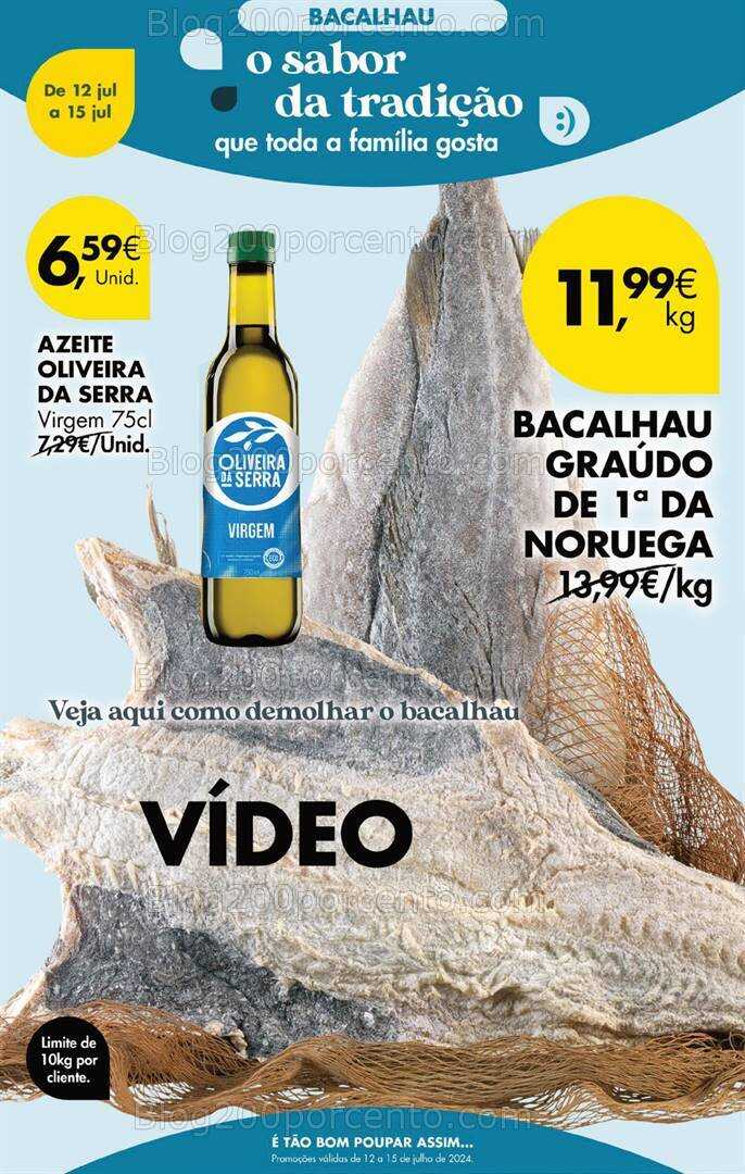 Antevisão Folheto PINGO DOCE Promoções Fim de Semana - 12 a 15 julho