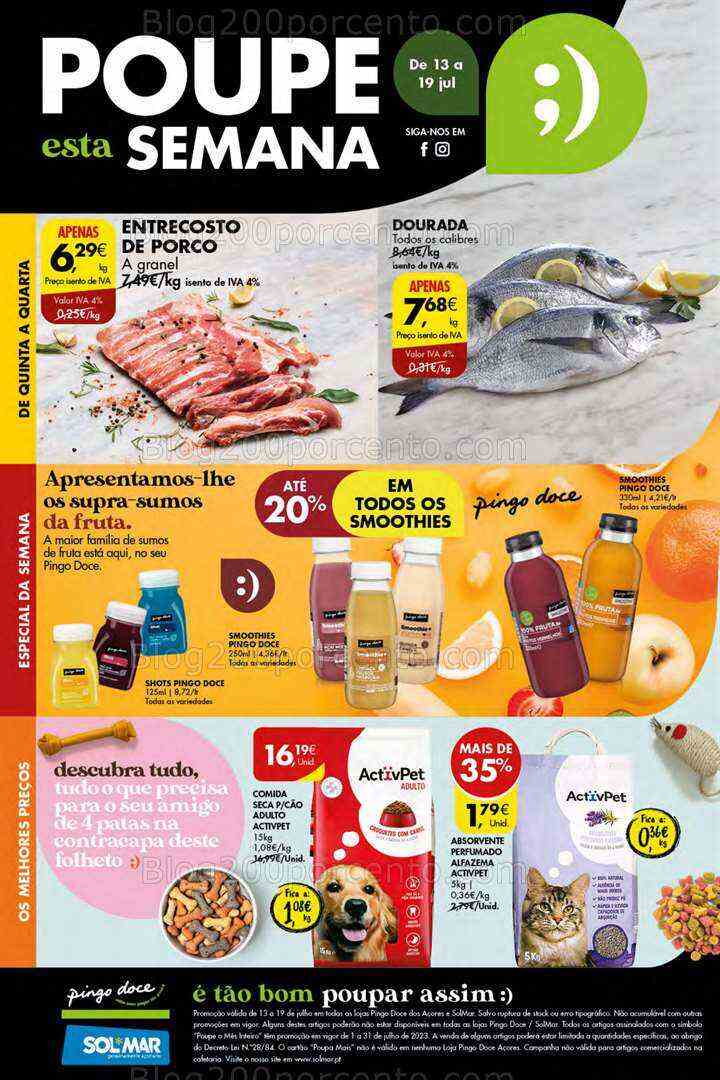 Antevisão Folheto PINGO DOCE Açores Promoções de 13 a 19 julho