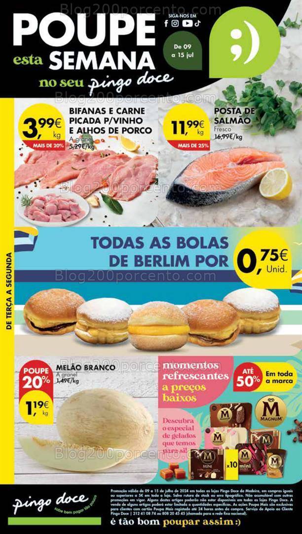 Antevisão Folheto PINGO DOCE Madeira Promoções de 9 a 15 julho
