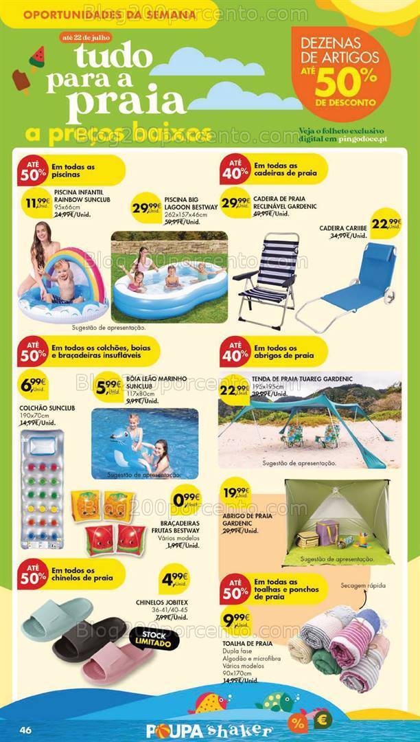 Antevisão Folheto PINGO DOCE Bazar Grandes Promoções de 16 a 22 julho