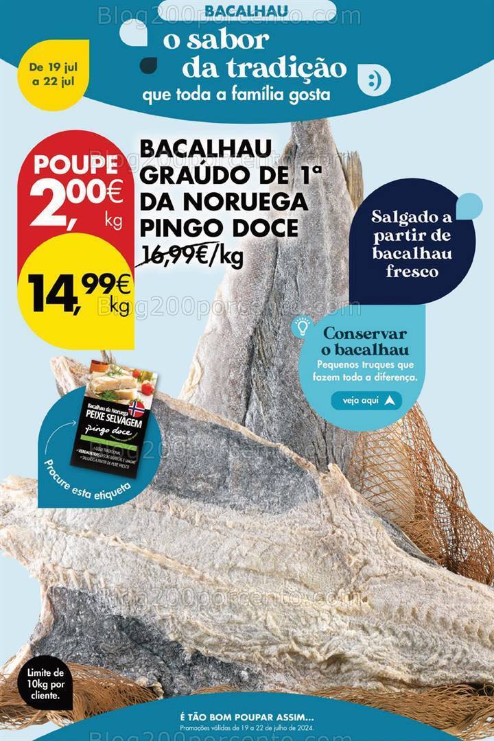 Antevisão Folheto PINGO DOCE Promoções Fim de Semana - 19 a 22 julho