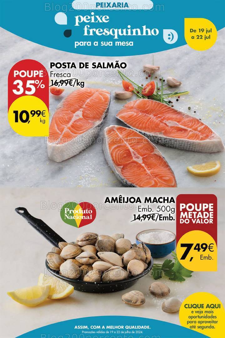 Antevisão Folheto PINGO DOCE Promoções Fim de Semana - 19 a 22 julho