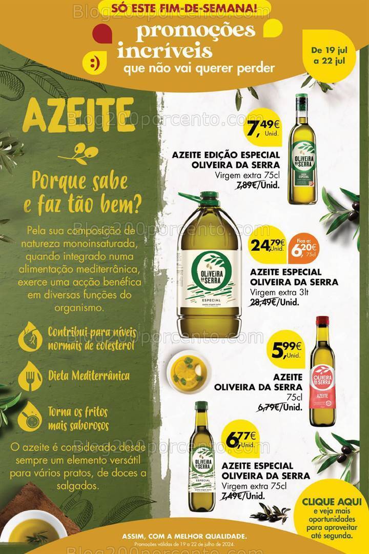 Antevisão Folheto PINGO DOCE Promoções Fim de Semana - 19 a 22 julho
