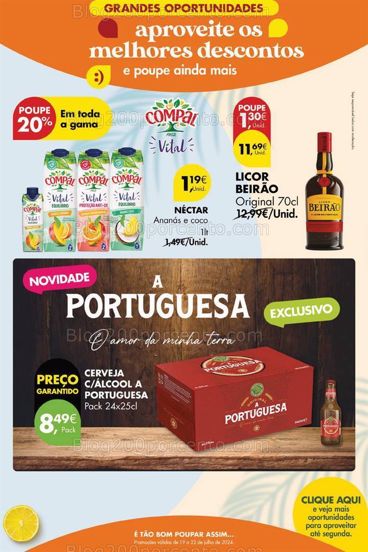 Antevisão Folheto PINGO DOCE Promoções Fim de Semana - 19 a 22 julho