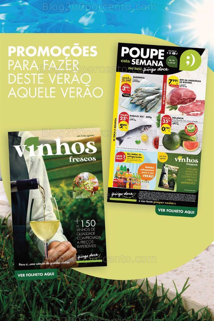Antevisão Folheto PINGO DOCE Promoções Fim de Semana - 19 a 22 julho