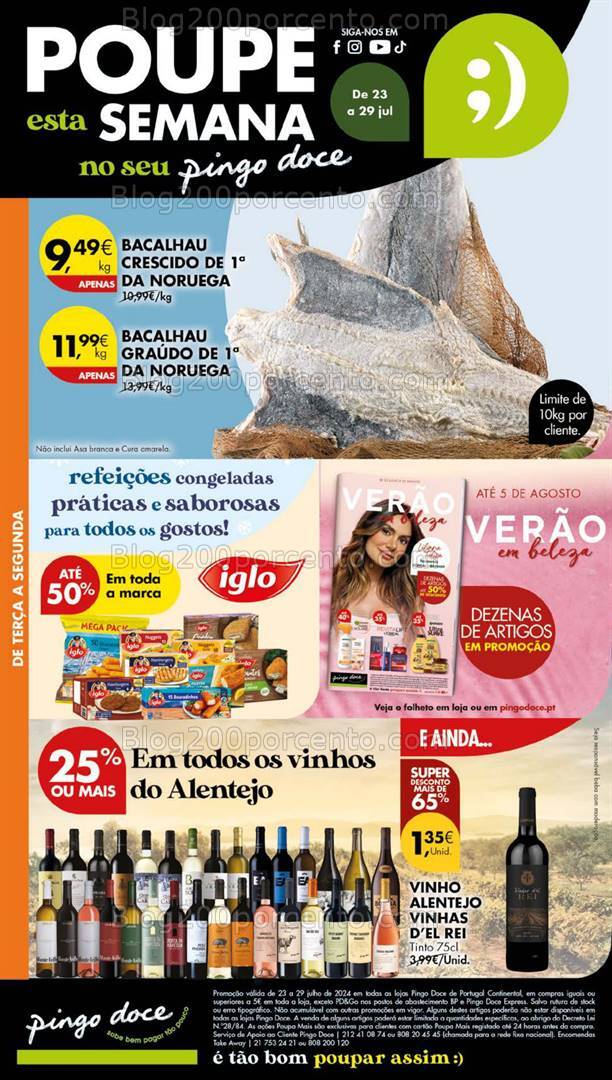 Antevisão Folheto PINGO DOCE Lojas Grandes Promoções de 23 a 29 julho