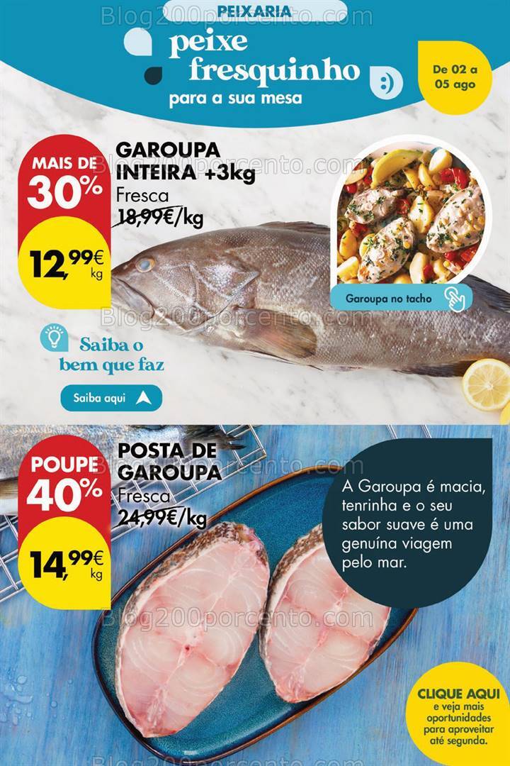 Antevisão Folheto PINGO DOCE Promoções Fim de Semana - só 3 e 4 agosto