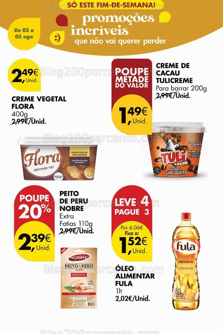 Antevisão Folheto PINGO DOCE Promoções Fim de Semana - só 3 e 4 agosto