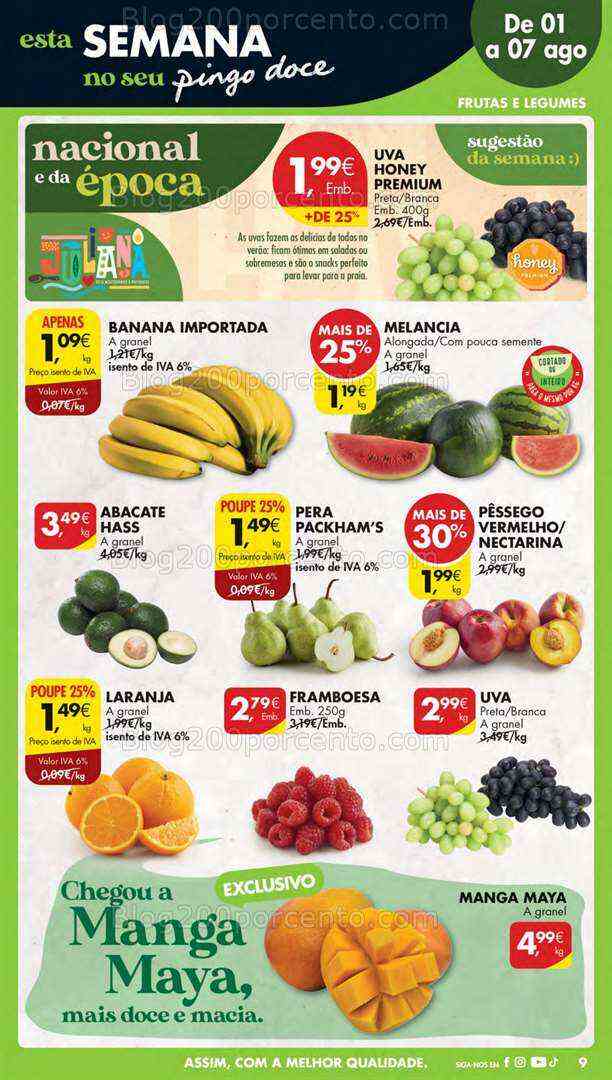 Antevisão Folheto PINGO DOCE Lojas Pequenas Promoções de 1 a 7 agosto