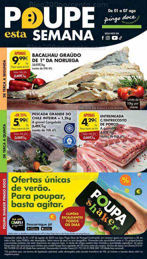 Antevisão Folheto PINGO DOCE Lojas Pequenas Promoções de 1 a 7 agosto