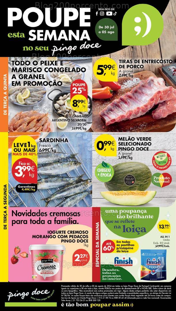 Antevisão Folheto PINGO DOCE Lojas Pequenas Promoções de 30 julho a 5 agosto