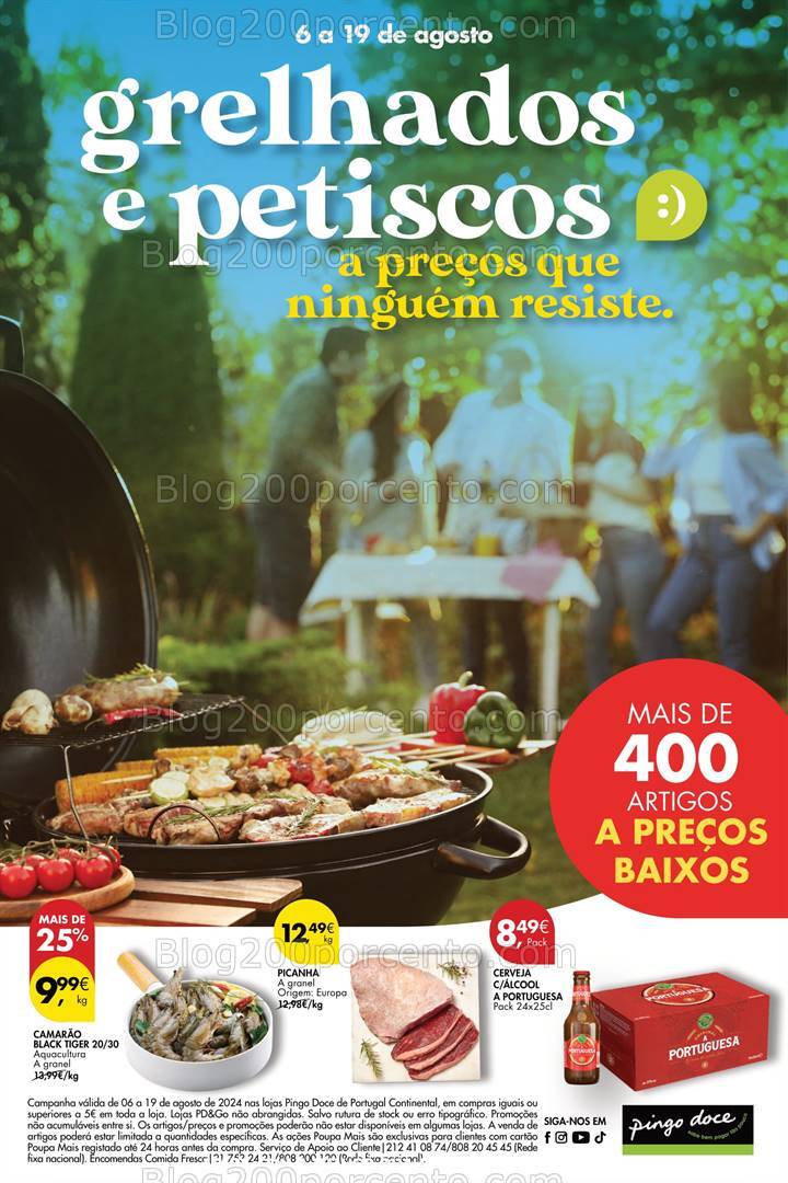 Antevisão Folheto PINGO DOCE Extra Verão Promoções de 6 a 19 agosto