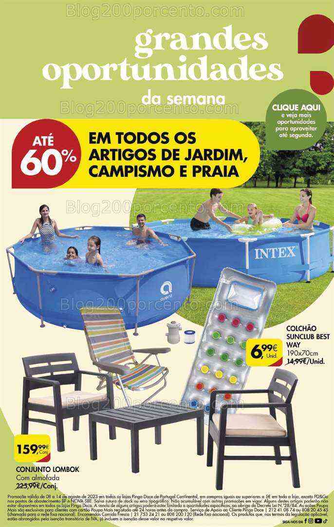 Antevisão Folheto PINGO DOCE Promoções Fim de Semana - 11 a 14 agosto