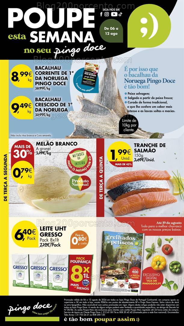 Antevisão Folheto PINGO DOCE Lojas Pequenas Promoções de 6 a 12 agosto