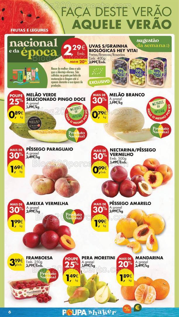 Antevisão Folheto PINGO DOCE Lojas Grandes Promoções de 6 a 12 agosto