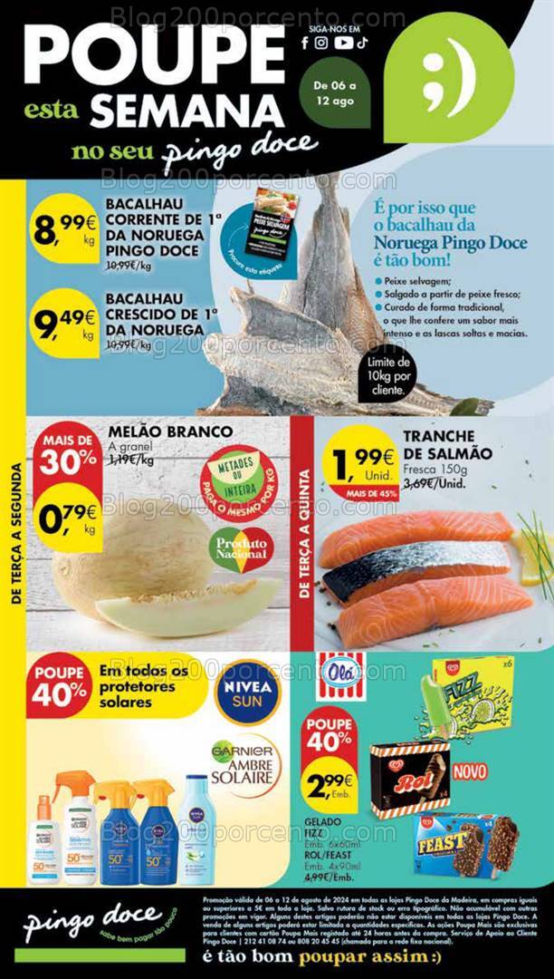 Antevisão Folheto PINGO DOCE Madeira Promoções de 6 a 12 agosto