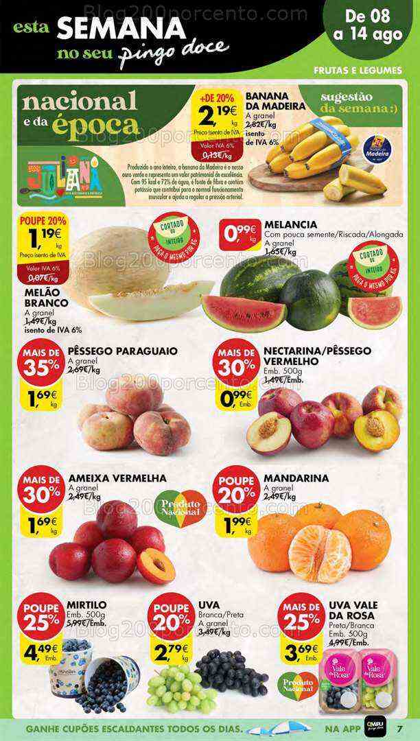 Antevisão Folheto PINGO DOCE Lojas Pequenas Promoções de 8 a 14 agosto
