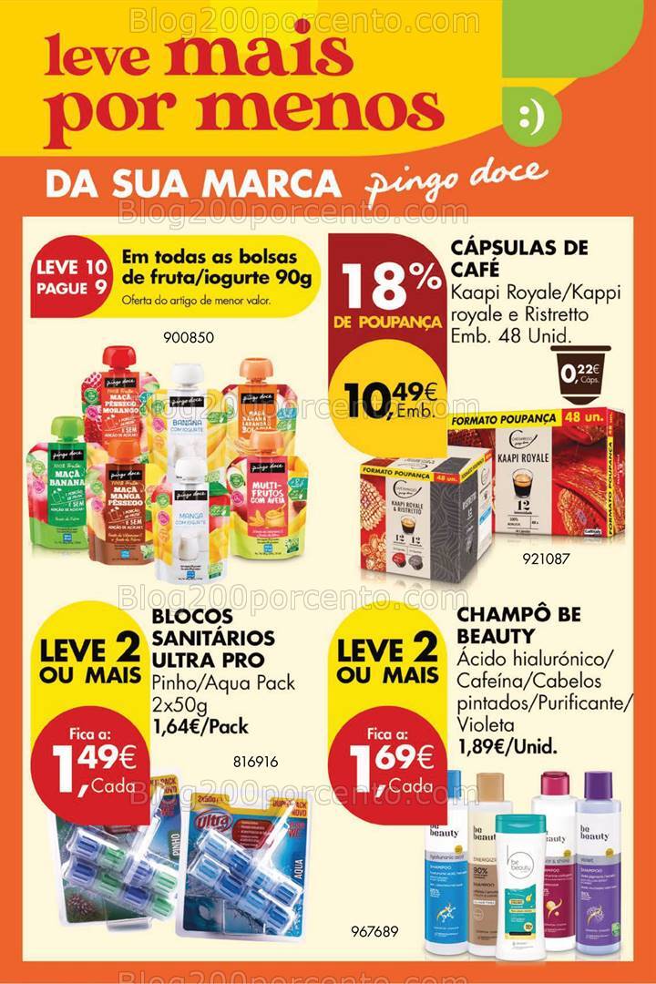 Antevisão Folheto PINGO DOCE Promoções Fim de Semana - 9 a 12 agosto