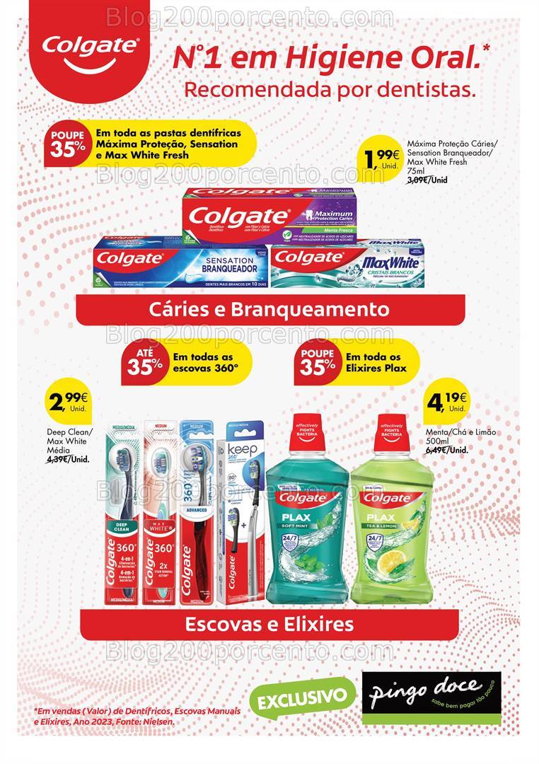 Antevisão Folheto PINGO DOCE Colgate Extra - 13 a 19 agosto