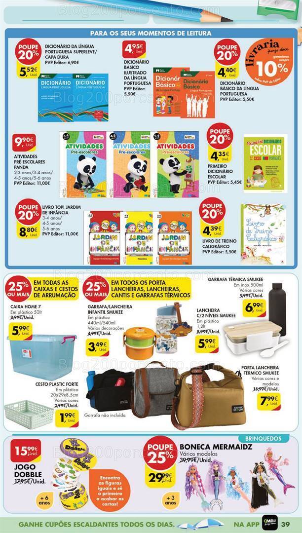 Antevisão Folheto PINGO DOCE Bazar Lojas Grandes Promoções de 15 a 21 agosto