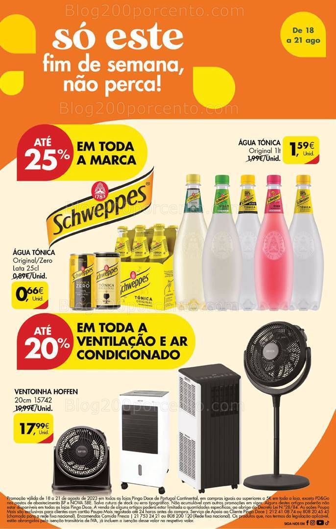 Antevisão Folheto PINGO DOCE Promoções Fim de Semana - 18 a 21 agosto