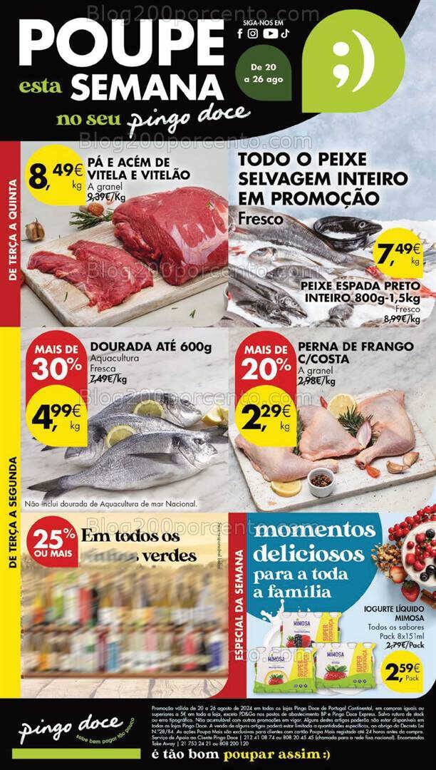 Antevisão Folheto PINGO DOCE Lojas Grandes Promoções de 20 a 26 agosto