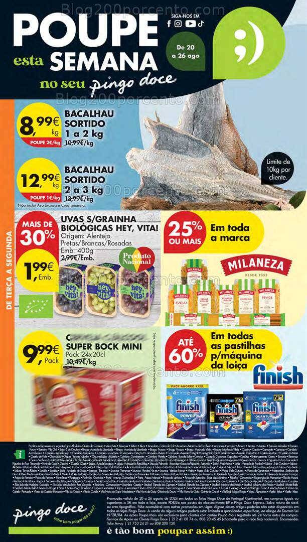 Antevisão Folheto PINGO DOCE Promoções de 20 a 26 agosto