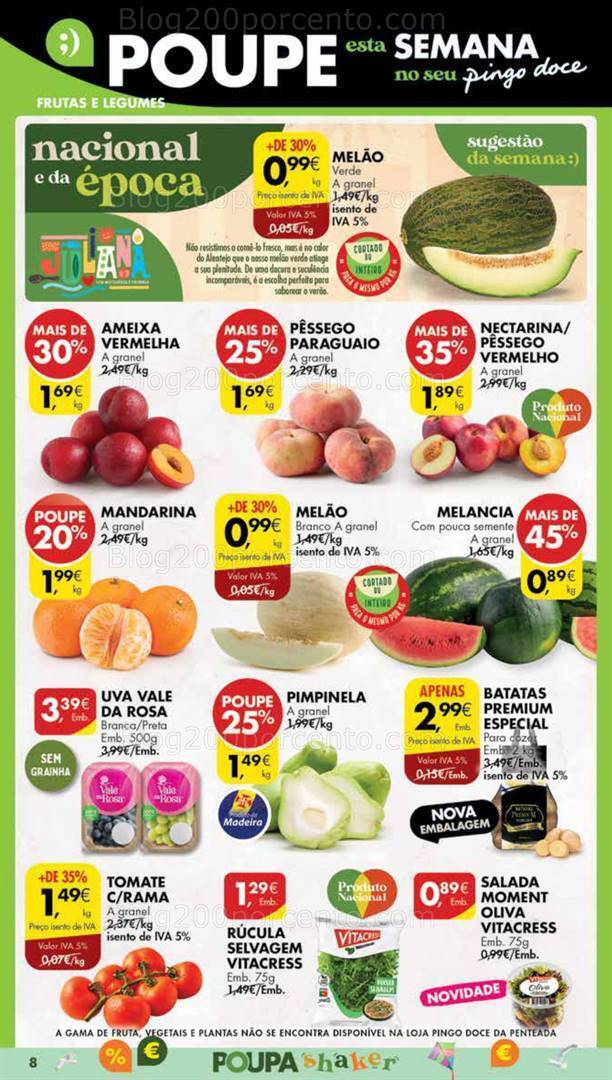 Antevisão Folheto PINGO DOCE Madeira Promoções de 22 a 28 agosto