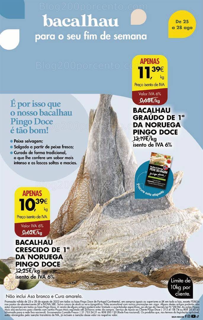 Antevisão Folheto PINGO DOCE Promoções Fim de Semana - 25 a 28 agosto