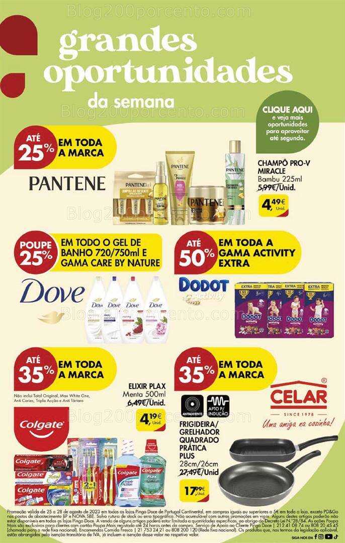 Antevisão Folheto PINGO DOCE Promoções Fim de Semana - 25 a 28 agosto