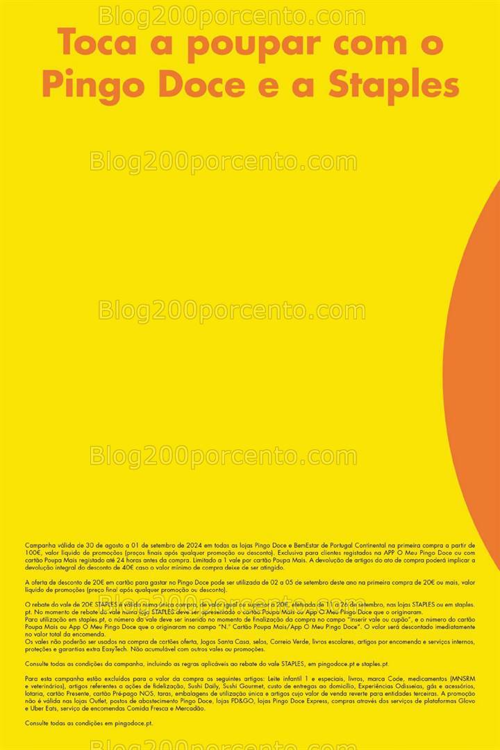 Antevisão Folheto PINGO DOCE Ganhe a Dobrar Fim de Semana - 30 agosto a 1 setembro