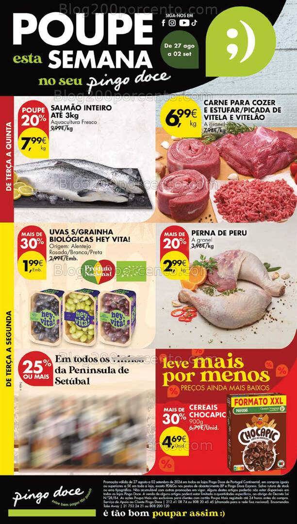 Antevisão Folheto PINGO DOCE Lojas Grandes Promoções de 27 agosto a 2 setembro