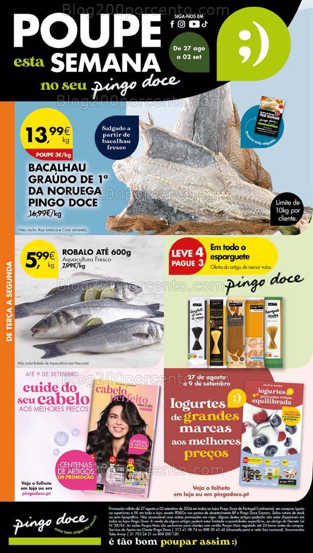 Antevisão Folheto PINGO DOCE Lojas Grandes Promoções de 27 agosto a 2 setembro
