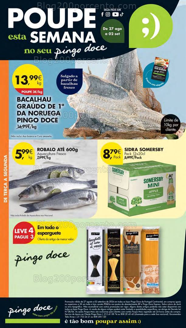 Antevisão Folheto PINGO DOCE Lojas Pequenas Promoções de 27 agosto a 2 setembro