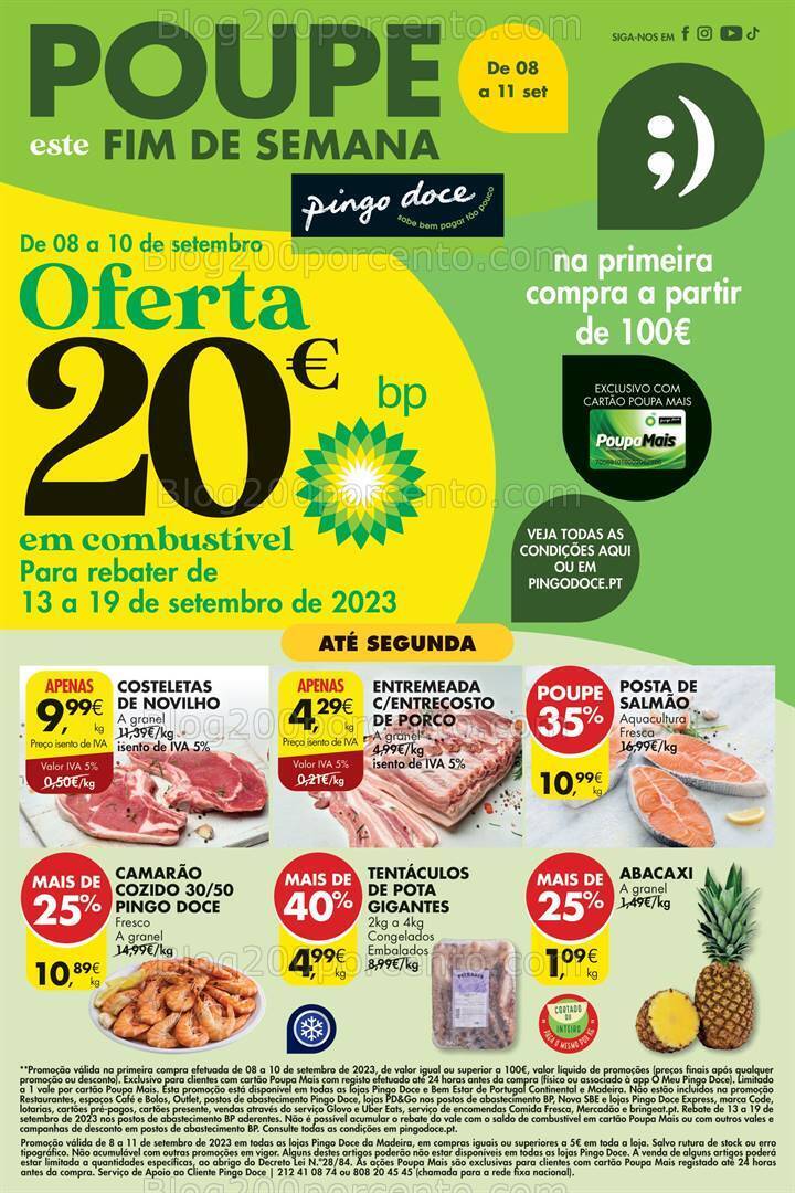 Antevisão Folheto PINGO DOCE Madeira Promoções Fim de Semana - 8 a 11 setembro