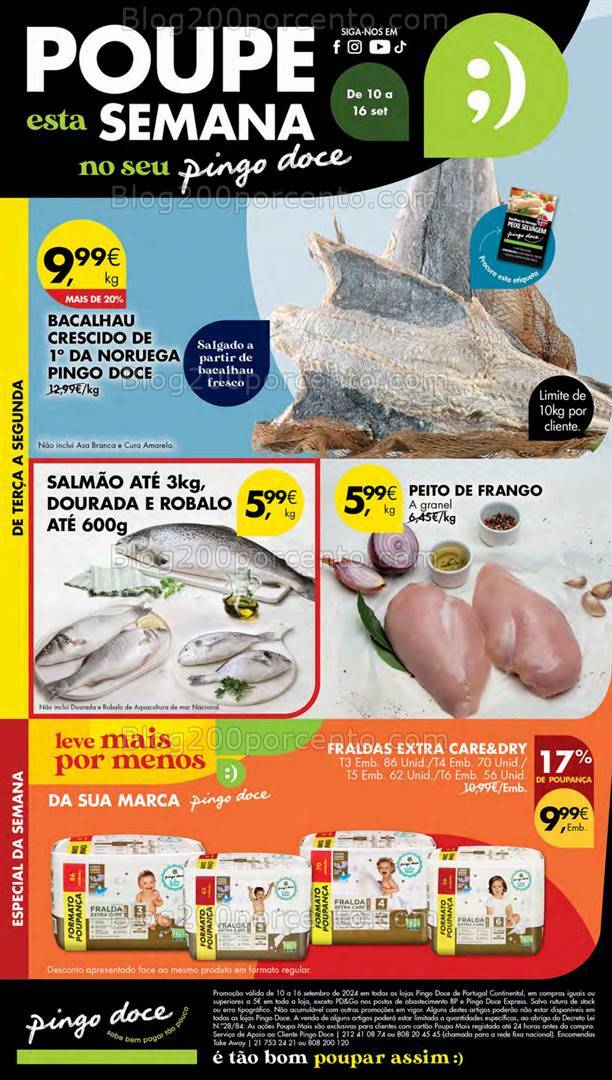 Antevisão Folheto PINGO DOCE Lojas Pequenas Promoções de 10 a 16 setembro