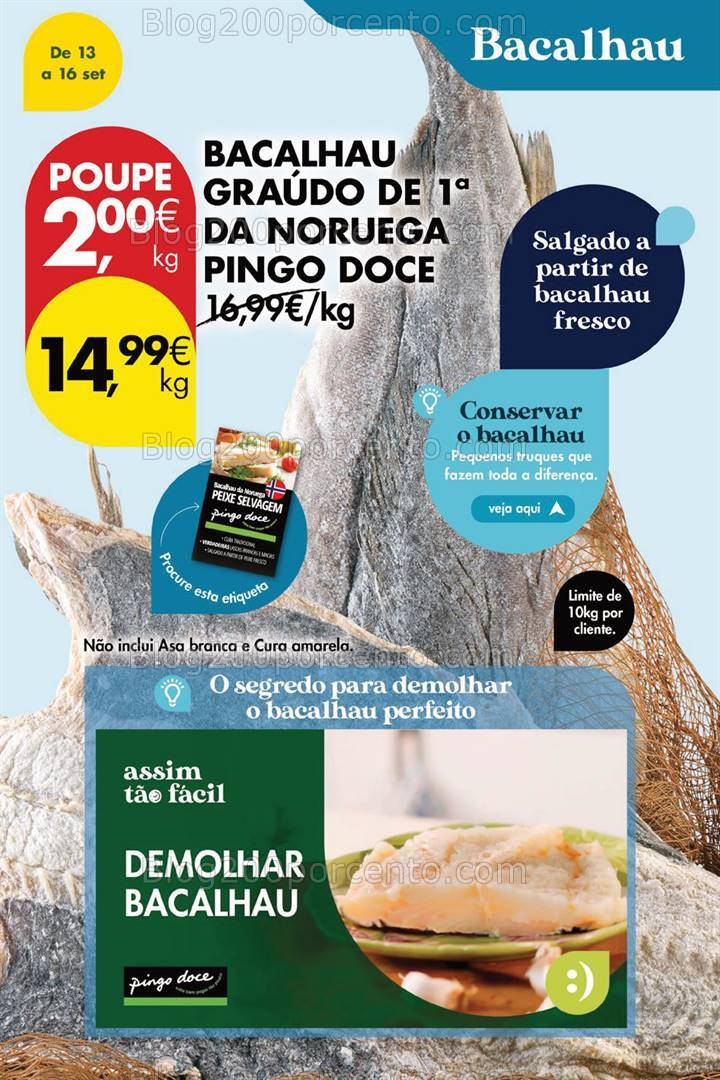 Antevisão Folheto PINGO DOCE Promoções Fim de Semana - 13 a 16 setembro