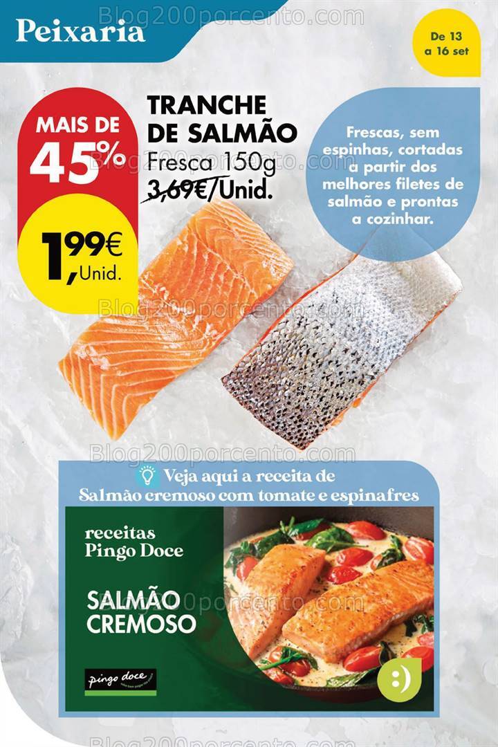 Antevisão Folheto PINGO DOCE Promoções Fim de Semana - 13 a 16 setembro