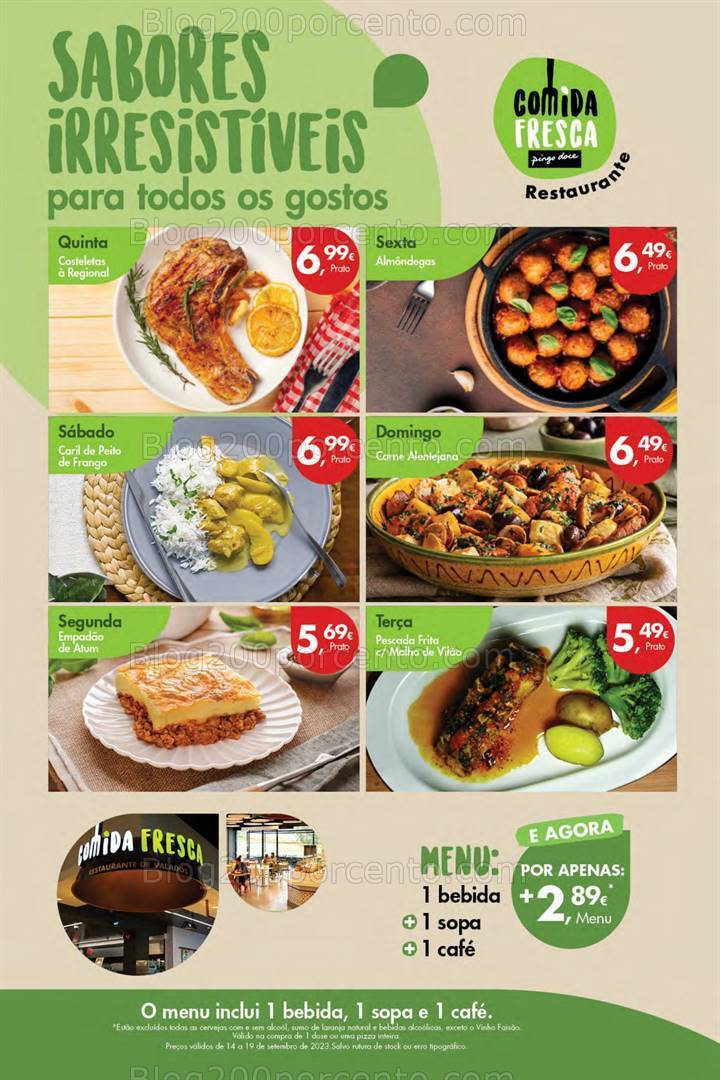 Antevisão Folheto PINGO DOCE Promoções de 14 a 19 setembro