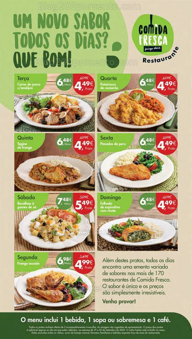 Antevisão Folheto PINGO DOCE Lojas Pequenas Promoções de 19 a 25 setembro