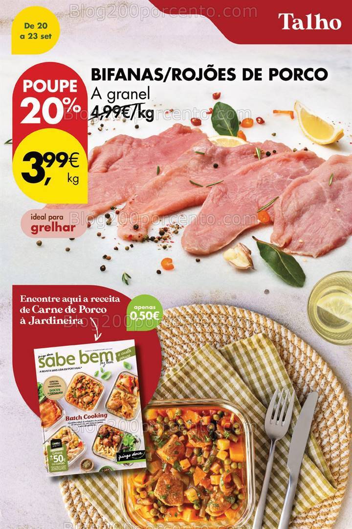 Antevisão Folheto PINGO DOCE Promoções Fim de Semana - 20 a 23 setembro