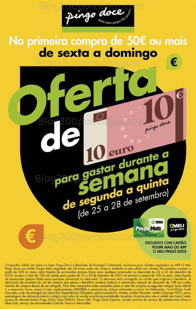 Antevisão Folheto PINGO DOCE Promoções Fim de Semana - 22 a 25 setembro
