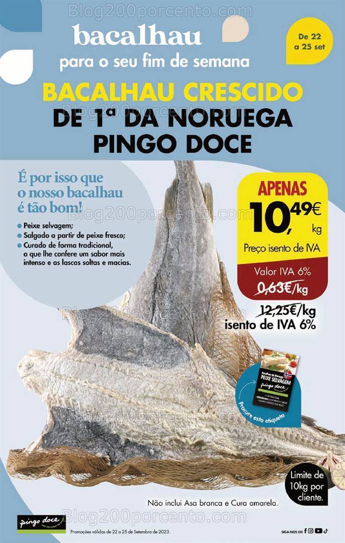 Antevisão Folheto PINGO DOCE Promoções Fim de Semana - 22 a 25 setembro
