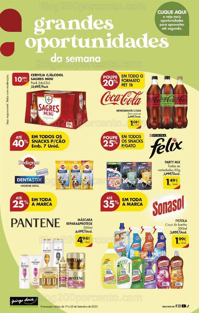 Antevisão Folheto PINGO DOCE Promoções Fim de Semana - 22 a 25 setembro