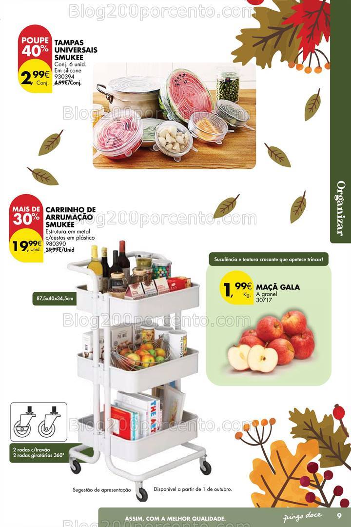 Antevisão Folheto PINGO DOCE Bazar Outono Promoções de 24 setembro a 21 outubro