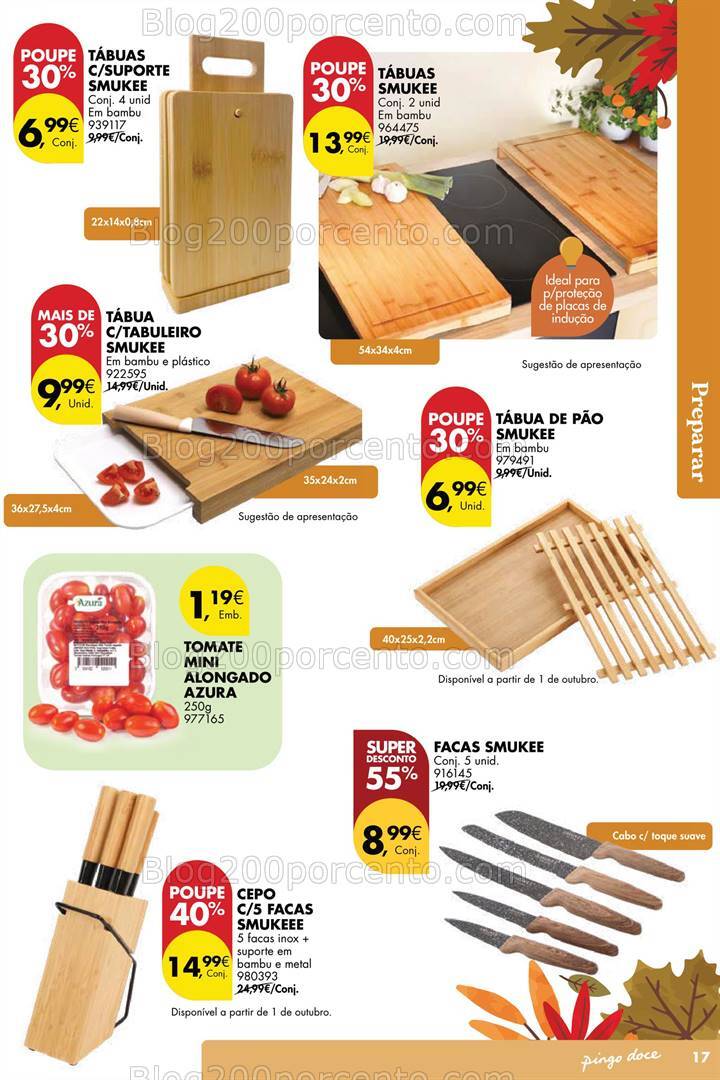 Antevisão Folheto PINGO DOCE Bazar Outono Promoções de 24 setembro a 21 outubro