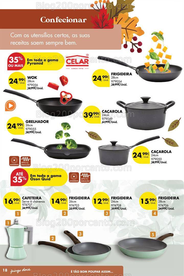 Antevisão Folheto PINGO DOCE Bazar Outono Promoções de 24 setembro a 21 outubro