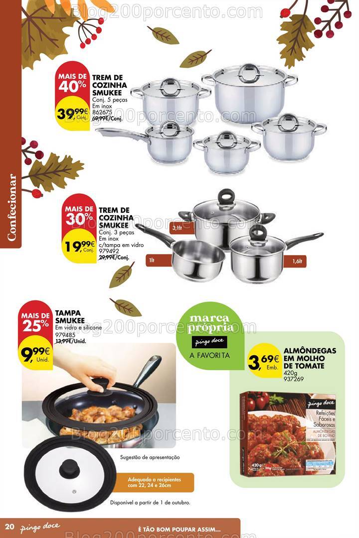 Antevisão Folheto PINGO DOCE Bazar Outono Promoções de 24 setembro a 21 outubro