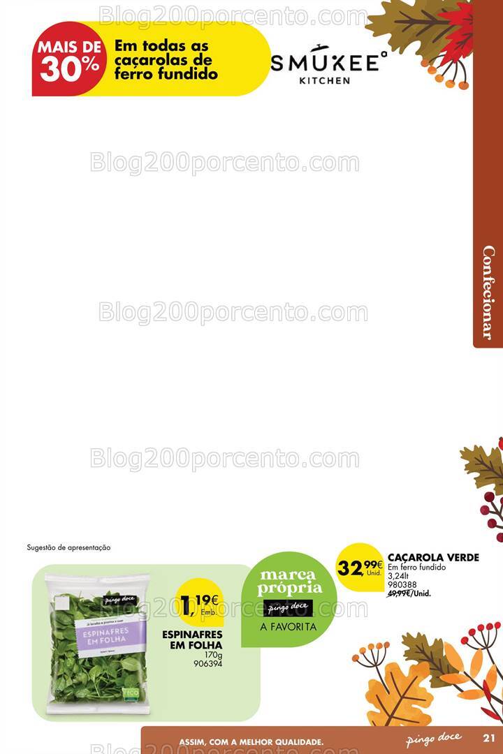 Antevisão Folheto PINGO DOCE Bazar Outono Promoções de 24 setembro a 21 outubro